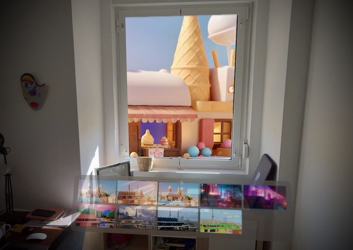 Look outside your window and see a 3D style-transfered version of the view using Apple Vision Pro